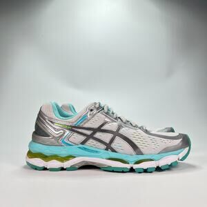 ASICS Gel-Kayano 22 Gray Blue Running Shoes Sneakers T597Q Women’s Size 7.5